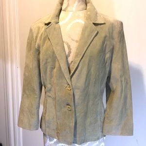 Pure leather/suede jacket, L